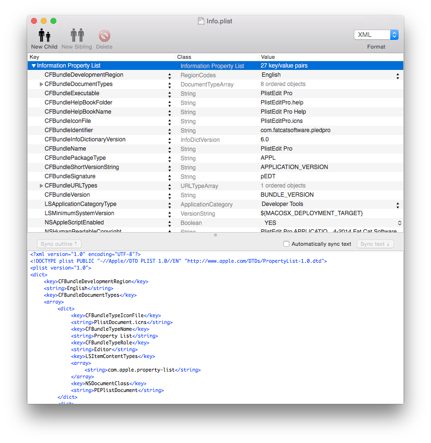 property list editor download for mac